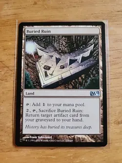 Buried Ruin - Core Set 2012 M12 - MTG Magic - Uncommon - Land - Image 1