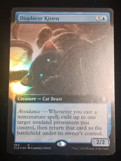 Displacer Kitten (Extended Art) Commander Legends: Battle for Baldur's Gate Foil - Image 1