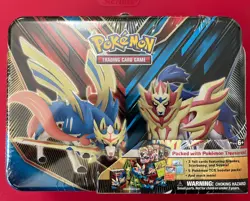 Pokemon TCG 2020 Spring Collector's Chest Lunch Box Tin Sword & Shield SEALED - Image 1