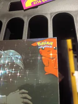 1999 Topps Pokemon First Movie Rebirth Ash Foil #38 Blue Logo - Image 4
