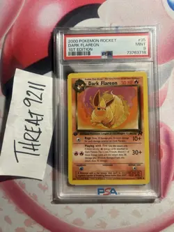 Pokemon - Team Rocket Dark Flareon 35/82 First Edition PSA 9 - Image 1