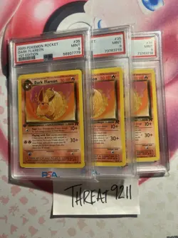 Pokemon - Team Rocket Dark Flareon 35/82 First Edition PSA 9 - Image 2