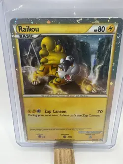 Pokemon TCG Raikou Fall 2010 Blackstar Promo HGSS19 - Image 1