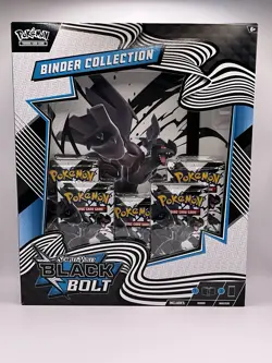 Pokemon TCG Scarlet and Violet Black Bolt Binder Collection - New & Sealed! - Image 1