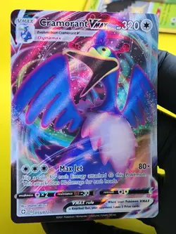 Pokemon TCG Cramorant VMAX Shining Fates 055/072 Holo Ultra Rare - Image 1
