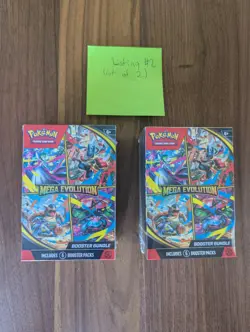 Pokemon TCG Mega Evolution Booster Bundle Set of 2 Sealed - Image 2
