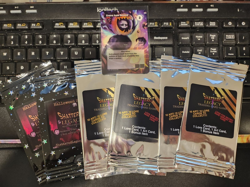 Shattered Legacy TCG Lot 6 sealed packs and an extra card - Image 1