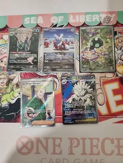 Pokemon English Mega Evolution 5 Card Bundle, Full Art & Freshly Packed - Image 1