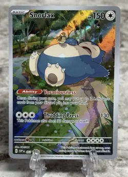 Pokemon TCG Snorlax Promo Holo Card 151 Scarlet and Violet 051 - Image 1