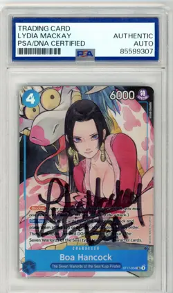 PSA Lydia Mackay Signed Boa Hancock ST17-004 One Piece Promotion Cards Foil - Image 1