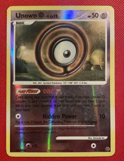 Pokemon TCG Secret Wonders Unown O 70/132 Secret Wonders Reverse Holo - Image 1