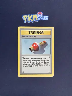 Pokemon TCG Pokemon Flute Base Set 86/102 Regular MP. - Image 1