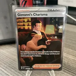 Pokemon TCG 2023 Giovanni’s Charisma 204/165 SV 151 NM - Image 1