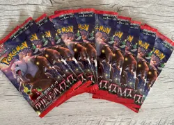 Pokemon Crimson Haze Japanese Booster packs - 10 Factory Sealed Pack Bundle - Image 1