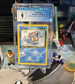 2000 POKEMON NEO GENESIS 1ST EDITION #80 TOTODILE CGC 9 - Image 1