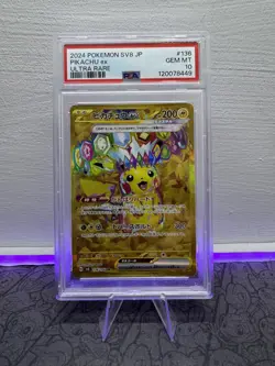 PSA 10 Pikachu ex UR 136/106 SV8 Super Electric Breaker - Pokemon 2024 Japanese - Image 1