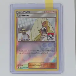Pokemon TCG Lusamine 153a/156 League Challenge Promos 2nd Place Rare Mint Card - Image 2
