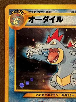 Pokemon Card Feraligatr 160 Intro Pack Neo Totodile PROMO Holo 2001 Jap EXC + - Image 2