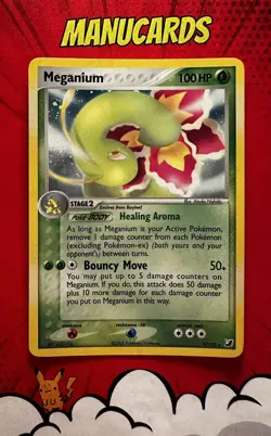 Pokemon Card Meganium 9/115 Holo EX Unseen Forces 2005 ENG NM - Image 1