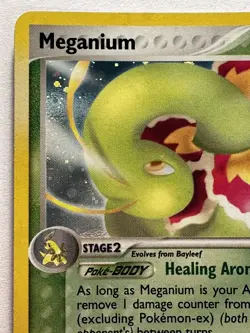Pokemon Card Meganium 9/115 Holo EX Unseen Forces 2005 ENG NM - Image 3