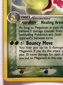 Pokemon Card Meganium 9/115 Holo EX Unseen Forces 2005 ENG NM - Image 5