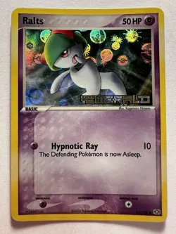 Pokemon Card Ralts 61/106 Reverse Holo Stamp EX Emerald 2005 ENG NEAR MINT - Image 2