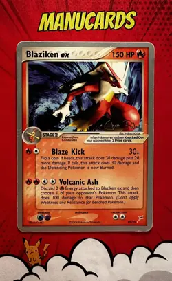 Pokemon Card Blaziken EX 89/95 World Championship 2004 Chris Fulop ENG POOR - Image 1