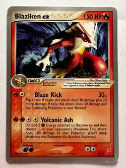 Pokemon Card Blaziken EX 89/95 World Championship 2004 Chris Fulop ENG POOR - Image 2