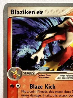 Pokemon Card Blaziken EX 89/95 World Championship 2004 Chris Fulop ENG POOR - Image 3