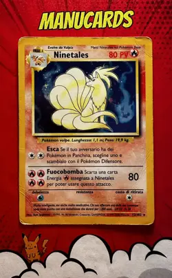 Pokemon Card Game Ninetales N° 12/102 Holo Base Set 1999 WOTC ITA POOR - Image 1