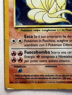 Pokemon Card Game Ninetales N° 12/102 Holo Base Set 1999 WOTC ITA POOR - Image 5