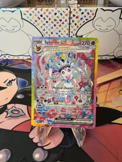 Pokemon Sylveon EX TCG Prismatic Evolutions Holo Rare Card 156/131 SV - Image 1