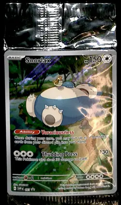 SEALED Snorlax Promo SVP 051, NM Pokemon Card - Image 1