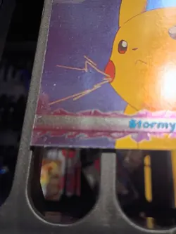 Pikachu Topps Pokemon The Movie 2000 Card #19 Stormy Seas FOIL HOLO - Image 2