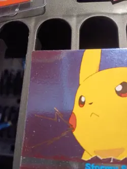 Pikachu Topps Pokemon The Movie 2000 Card #19 Stormy Seas FOIL HOLO - Image 3