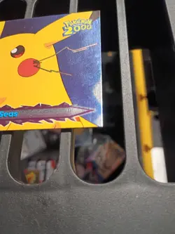 Pikachu Topps Pokemon The Movie 2000 Card #19 Stormy Seas FOIL HOLO - Image 5