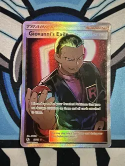 Giovanni’s Exile 67/68 Hidden Fates Full Art Pokemon Card - Image 1