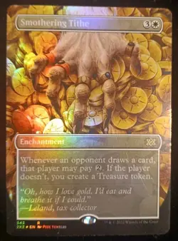 Magic: The Gathering Smotheribng Tithe (Borderless) Foil Double Masters - Image 1