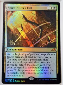 Spirit-Sister's Call - FOIL - Prerelease Promo - Magic the Gathering MTG Nice! - Image 1