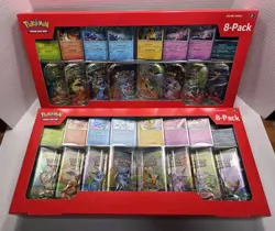 Pokemon TCG: Prismatic Evolutions 8 Mini-Tins Promos Costco Lot Of 2 **IN HAND** - Image 1