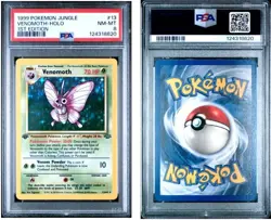 PSA 8 NM-MINT 1999 Pokemon VENOMOTH 1st Edition HOLO Rare Jungle Set #13/64 - Image 1
