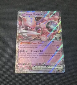 Pokemon TCG Team Rocket's Mewtwo EX 81/182 Destined Rivals NM - Image 1