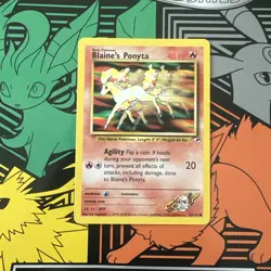 Pokemon TCG Blaine's Ponyta Gym Heroes 63/132 Regular Unlimited Common D1 - Image 1