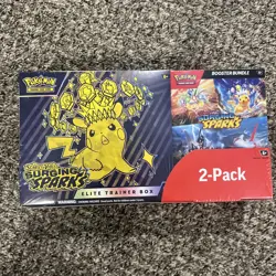 Pokemon Elite Trainer Box Scarlet & Violet Surging Sparks 2-Pack SEALED (Costco) - Image 1