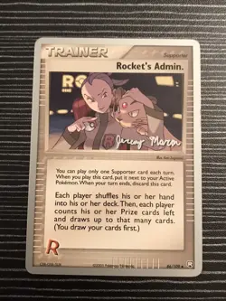 LP+/NM- Pokemon TCG Rocket's Admin. World Championship 2005 Singles 86/109 - Image 1