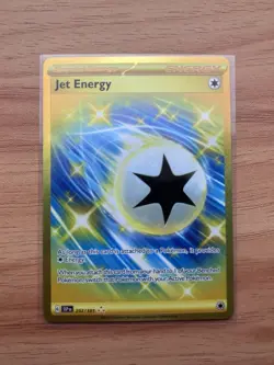 Pokemon TCG Jet Energy 252/191 Full Art Surging Sparks - NM/M Hyper Rare Gold - Image 1