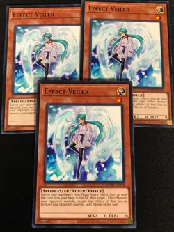 Yugioh Effect Veiler SDWD-EN018 Common x3 (NM) - Image 1