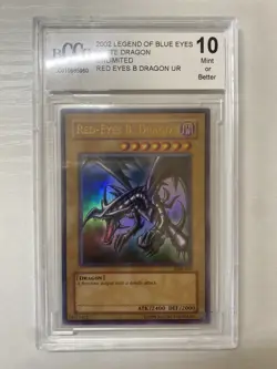 Yu-GI-Oh - Graded/PSA 10 LOB-070 Red Eyes B. Dragon - 2002 MINT - North American - Image 2