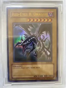 Yu-GI-Oh - Graded/PSA 10 LOB-070 Red Eyes B. Dragon - 2002 MINT - North American - Image 3