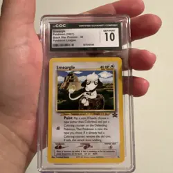 CGC 10 Smeargle Pokemon (2001) Black Star Promos -32 Pokemon League - Image 1